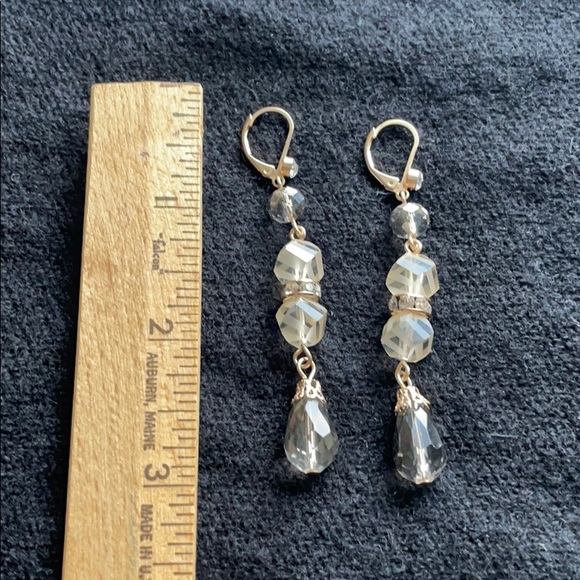 NWT Badgley Mischka Linear Bead Earrings - Picture 6 of 6